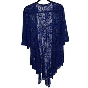 Blue Rain Shawl Woman’s Size M
